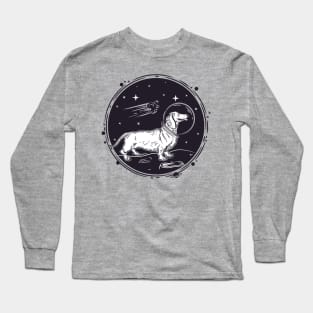 dachshund astronaut Long Sleeve T-Shirt